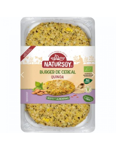 Cereal Burger Quinoa Pesto: Sabor Saludable y Natural