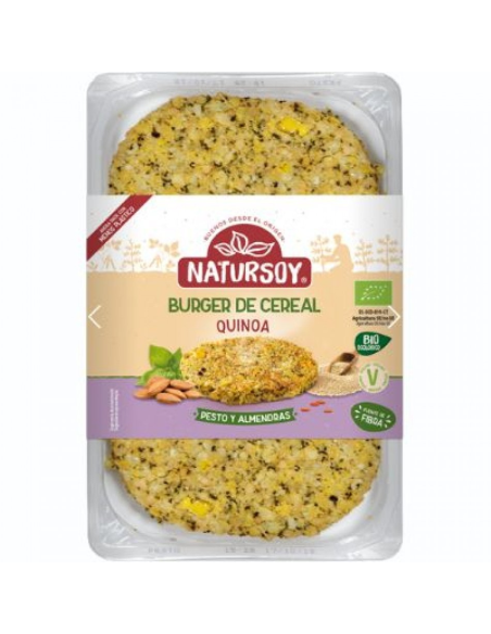 Cereal Burger Quinoa Pesto: Sabor Saludable y Natural