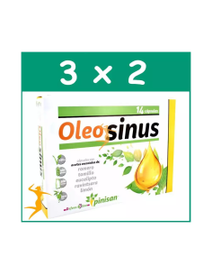 Pack 3x2 Oleosinus Pinisan 14 Cápsulas - Oferta Especial