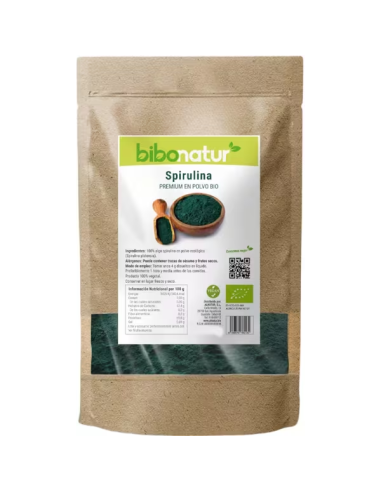 Spirulina Premium En Polvo Eco 150 Grm de Bibonatur