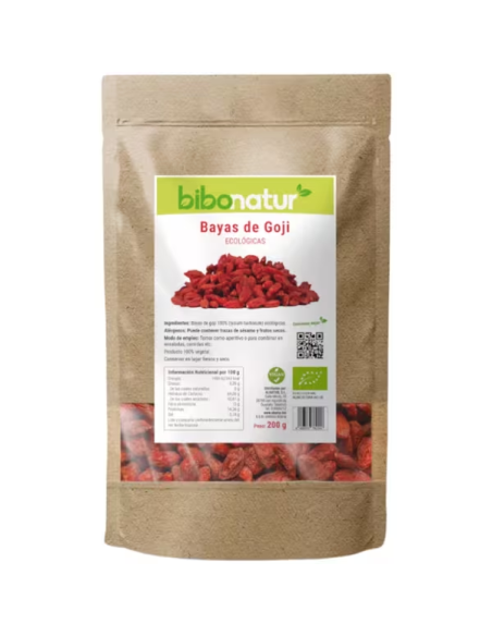 Baya De Goji Eco (Lycium Barbarum) 200 Grm de Bibonatur