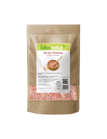 Sal Rosa Del Himalaya Granulada Gruesa 1000 Grm de Bibonatur