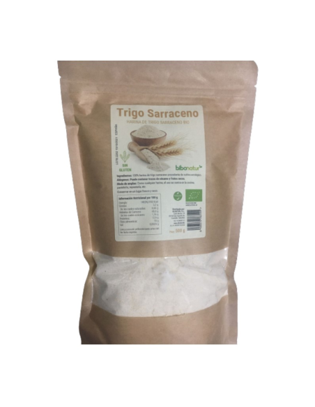 Harina de Trigo Sarraceno Bio Sin Gluten 500g - Bibonatur