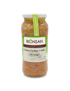Lentejas Pardinas Cocidas 400Gr. Eco de Bionsan
