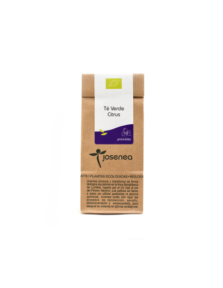 Té Verde Citrus Bio Josenea 20 Pirámides - Biobox Natural