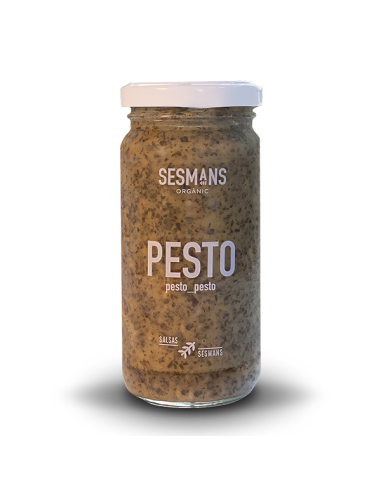 Salsa Al Pesto Vegana Eco 240ml Sesmans  Sabor Natural
