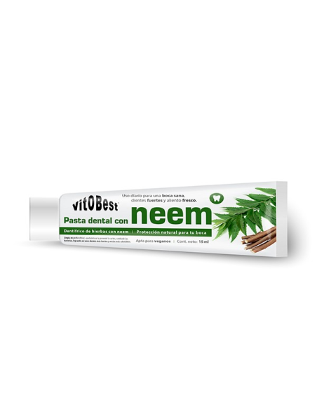 Pasta de Dientes Neem 15 ml Vit.O.Best  Cuidado Natural