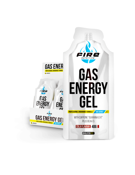 Gas Energy Gel Caffeine Cola 20 Ud. S/G de Fire Nutrition