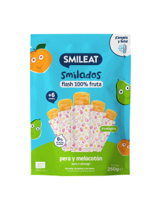 Smilados Bio de Pera y Melocotón Smileat 50 g Natural