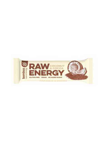 Bombus Raw Energy Coco-Cacao 20 Uds de Santiveri