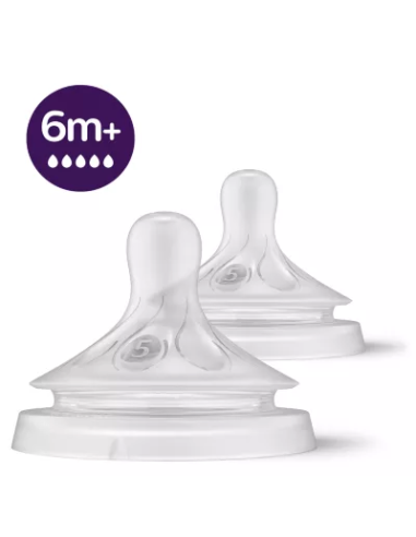 2 Tetinas Natural Response T5 6M+ Scy965/02 de Avent
