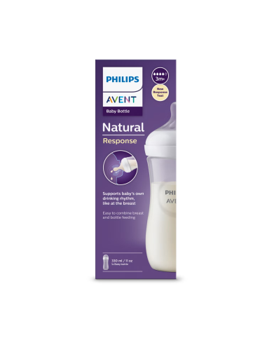 Biberón Avent Natural Response 330 ml SCY906/01 - Comodidad y Calidad