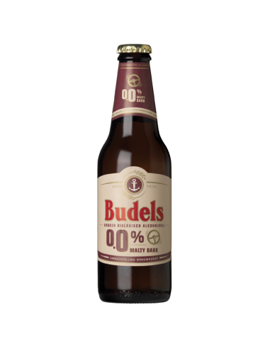 Cerveza Malteada Dark 0% Alcohol Bio Budels Pack 6x30cl