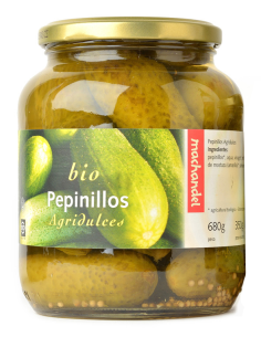 Pepinillos Agridulces Bio Machandel 680 g Bote Grande