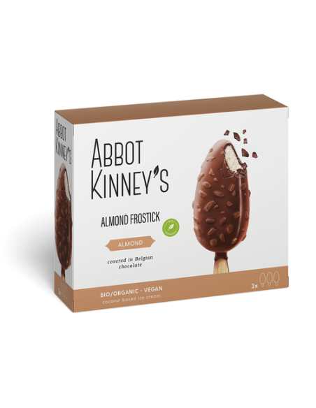 Helado De Almendras Cubierto De Chocolate, Bio 3 X 80 Ml de Abbot Kinney