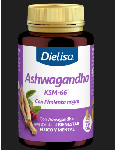 DLS Ashwagandha KSM-66 con Pimienta negra de Dielisa