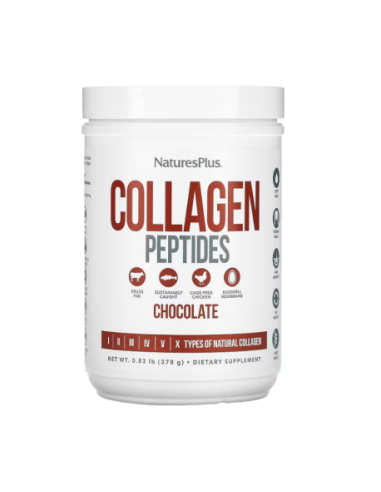 Collagen Peptides Chocolate 378 g de Natures Plus