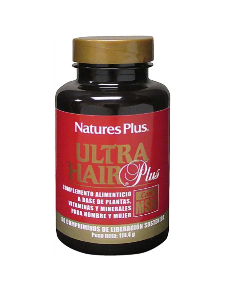 Ultra Hair Plus con MSM. 60 comp. de Natures Plus