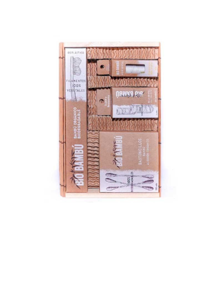 Expositor Dental 15 Cepillos + Hilo y Recambios Biobambú