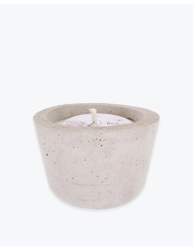 Vela Tiesto Pradesp1 Blanco Pequeña Citronela-Rosemary 11X10 de Cerabella