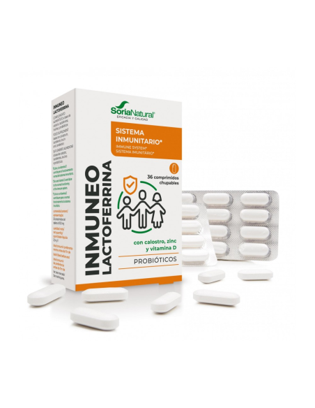 Inmuneo Lactoferrina 36 Comprimidos de Soria Natural