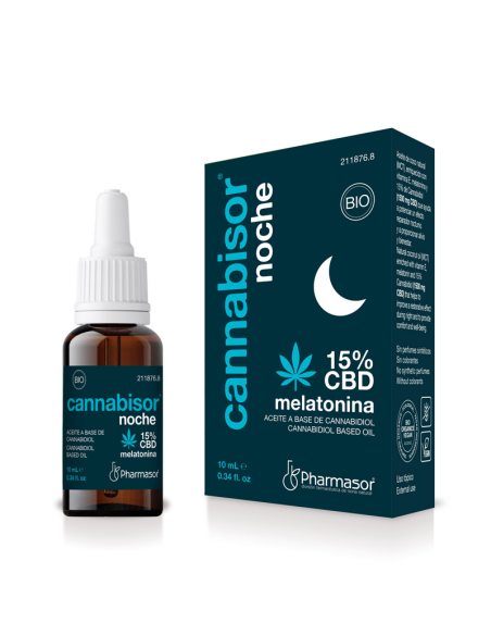 Cannabisor Noche Melatonina 15% CBD  Aceite Natural Pharmasor