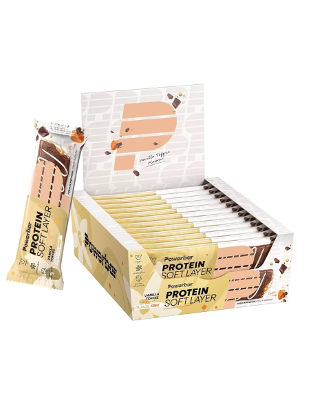 Barritas Protein Soft Layer Vanilla Toffee 12Ud de Power Bar