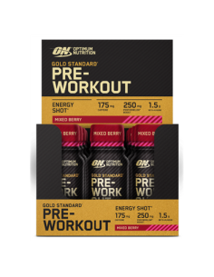 On Gold Stand Pre Workout Shot 12X60M Sabor Mixed Berry