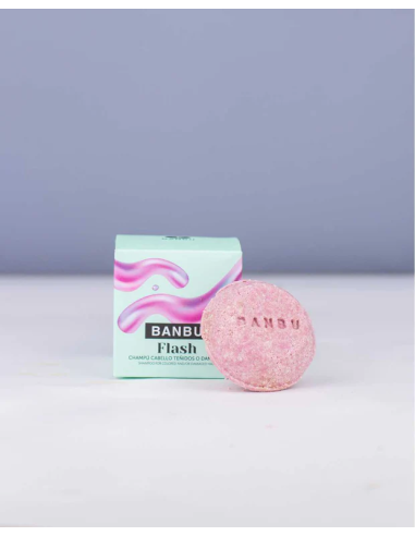 Flash Champú Reparador Sólido 75g de Bambú  Cuidado Natural