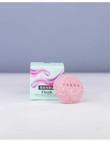 Flash Champú Reparador Sólido 75g de Bambú  Cuidado Natural