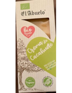 Turrón Crema de Cacahuete Vegano 200g Eco Biolovers