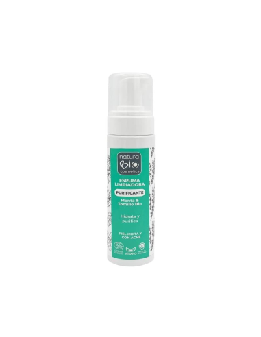 Espuma Limpiadora Menta 200 ml | Naturabio Cosmetics eficaz