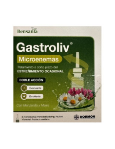 Bensania Gastroliv Microenemas 6 Cánulas  Alivio Efectivo