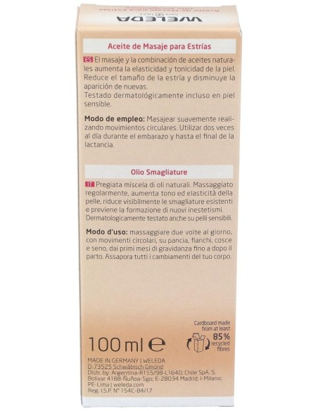 Aceite de Masaje para las Estrías 100ml  de Weleda**