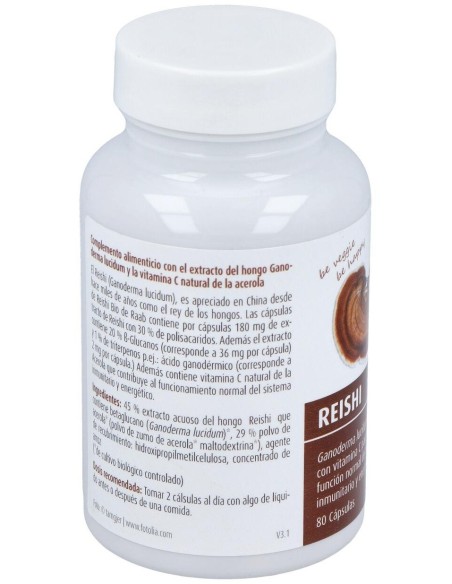 Reishi 80Cap. Bio Sg Vegan de Raab Vitalfood