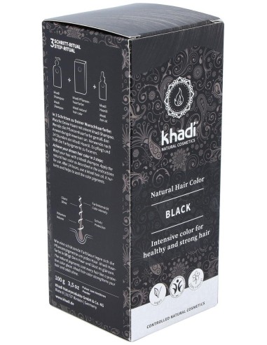 Tinte Herbal Color Negro 100Gr. de Khadi