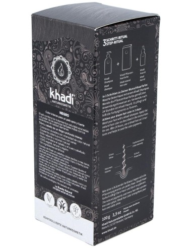 Tinte Herbal Color Negro 100Gr. de Khadi