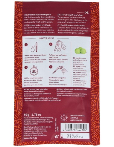 Mascarilla Capilar Amla 50Gr. de Khadi