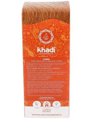 Tinte Herbal Color Cobre 100Gr. de Khadi