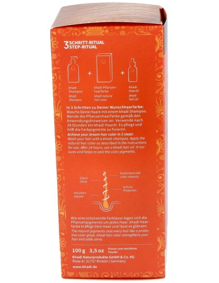 Tinte Herbal Color Cobre 100Gr. de Khadi