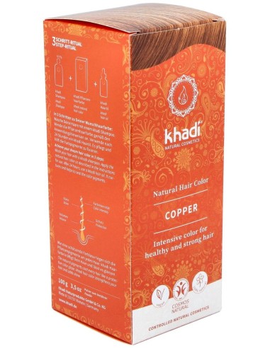 Tinte Herbal Color Cobre 100Gr. de Khadi