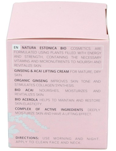 Crema Facial Ginseng-Acai 50Ml. Bio de Natura Estonica