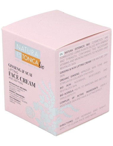 Crema Facial Ginseng-Acai 50Ml. Bio de Natura Estonica