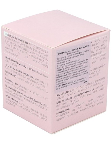 Crema Facial Ginseng-Acai 50Ml. Bio de Natura Estonica