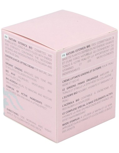 Crema Facial Ginseng-Acai 50Ml. Bio de Natura Estonica