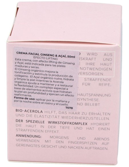 Crema Facial Ginseng-Acai 50Ml. Bio de Natura Estonica