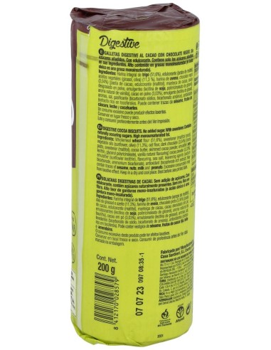 Galletas Integrales Cacao 0% Azucares 200Gr. de Santiveri