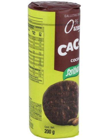 Galletas Integrales Cacao 0% Azucares 200Gr. de Santiveri