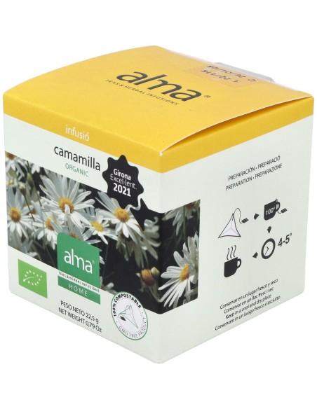 Manzanilla Infusion 15Piramides. Eco Vegan de Alma Home