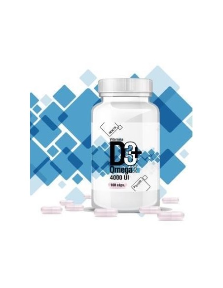 Vitamina D3 4000Ui+Omega 3 100Caps. de Mycofit